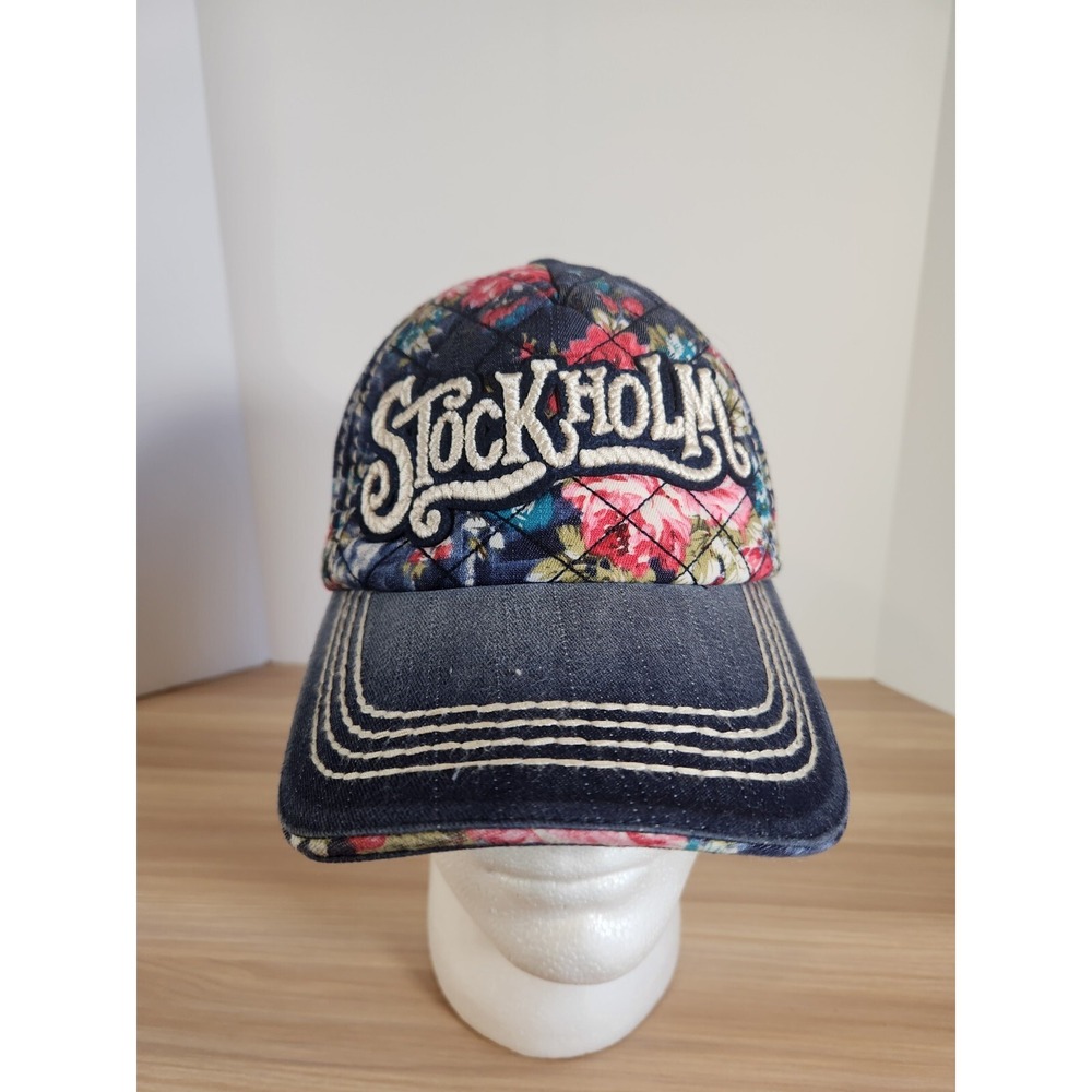 Robin‎ Ruth Stockholm Floral Flowers Hat Cap SnapBack Quilted Adjustable Women's